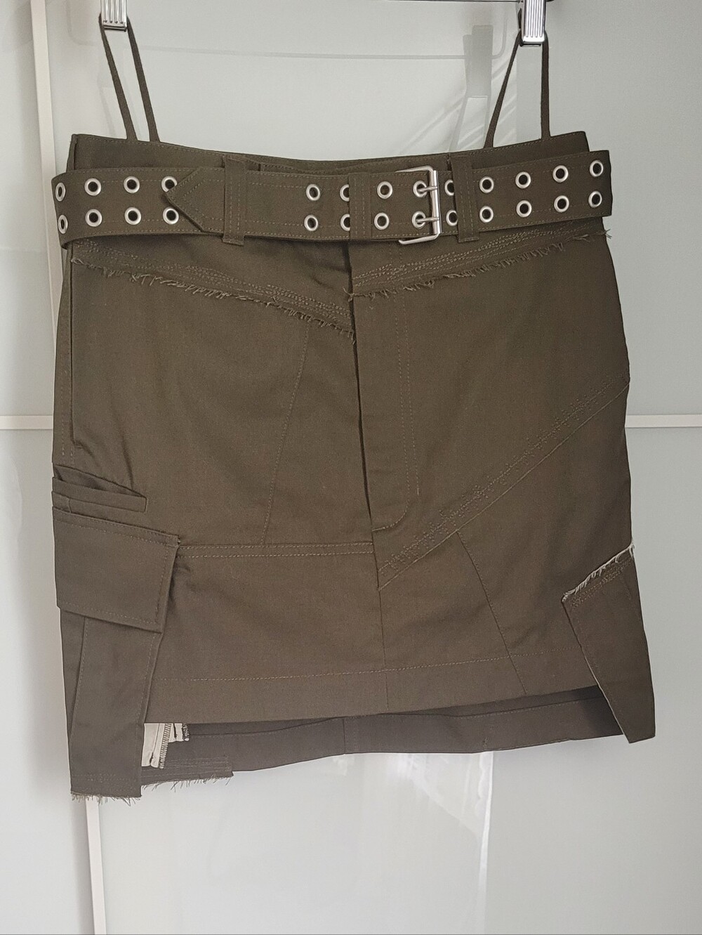 Helmut Lang Military Patch Work Skirt